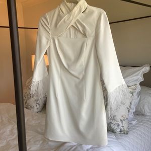 Aidan Mattox long sleeve mini dress